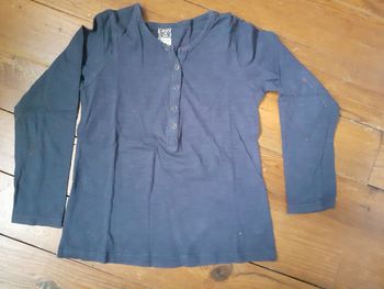 Sweet bleu gris motif losange aux coudes