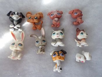 Lot de 10 Figurines Petshop