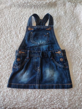 Robe salopette  en jean kiabi