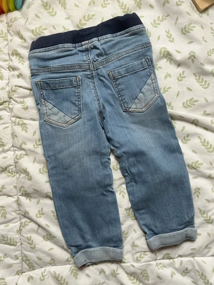 jean bleu lien de serrage lulu castagnette 24 mois - photo numéro 5