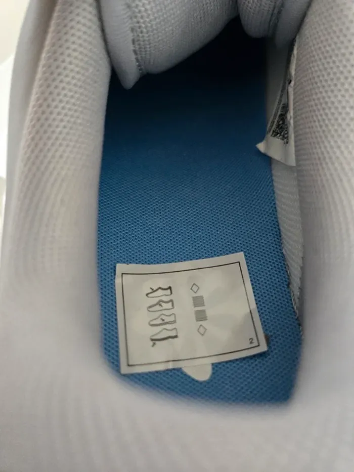 Nike air force 1 taille 38,5 neuves blanc gris bleu - photo numéro 7