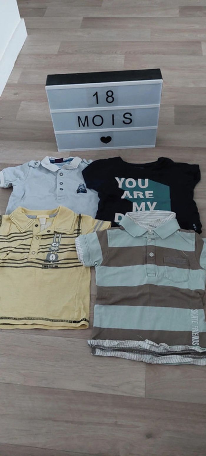 Lot de 4 t-shirts manches courtes