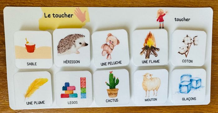 Jeu de reconnaissance des 5 sens, inspiration Montessori - photo numéro 3