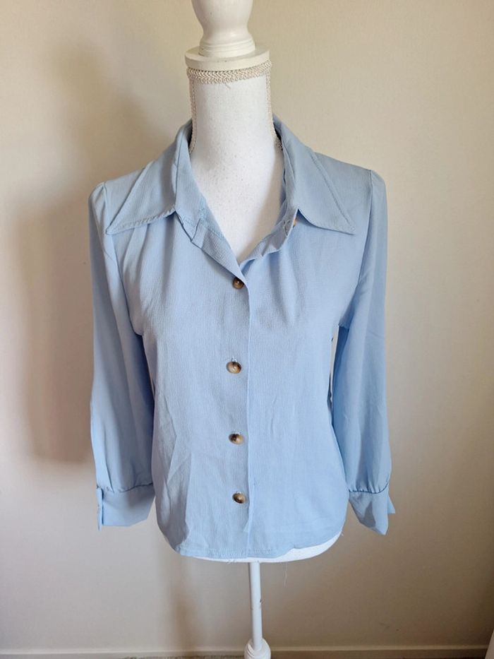 Chemise bleu légère t40 #F40L-056 - photo numéro 1