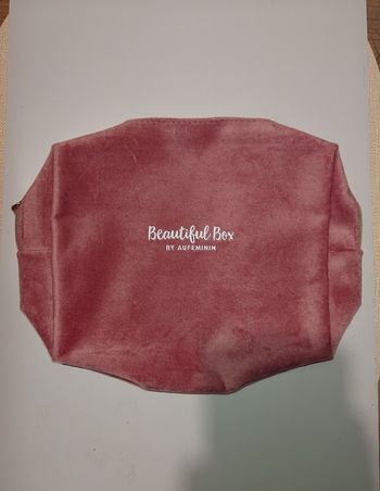 Pochette velours rose