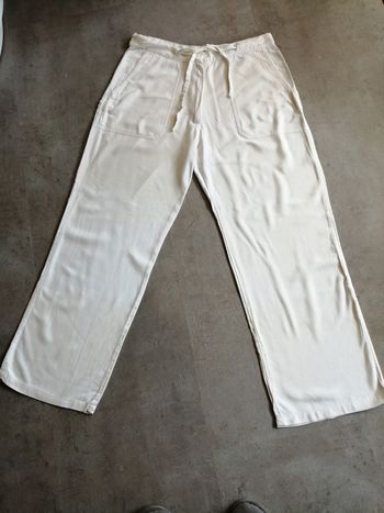 Pantacourt fluide blanc Taille 40