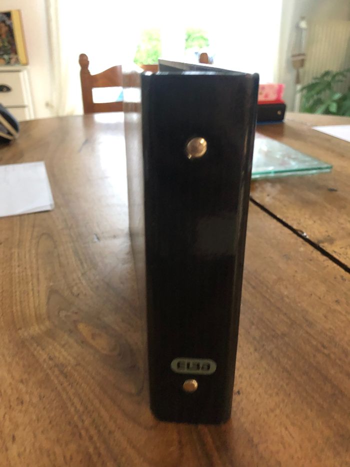 Petit classeur noir Elba pour fiches - photo numéro 2