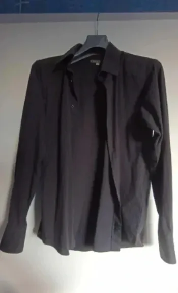 chemise manches longues noire à rayures noire friday taille M