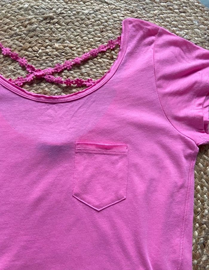 🩷 Joli T-shirt top rose femme Taille M 🩷 - photo numéro 4