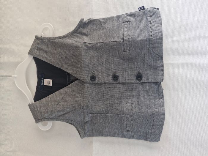 Gilet 3 ans Okaïdi Gris bleu