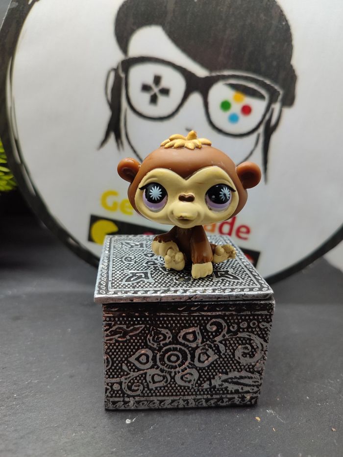 Lps00016 My Littlest Petshop Lps Pet Shop Authentic Singe Monkey Gorilla 834 835