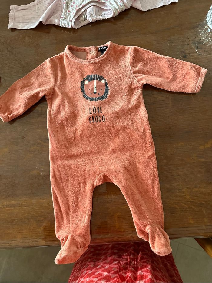 Lot 6 pyjamas velours 3 mois - photo numéro 7