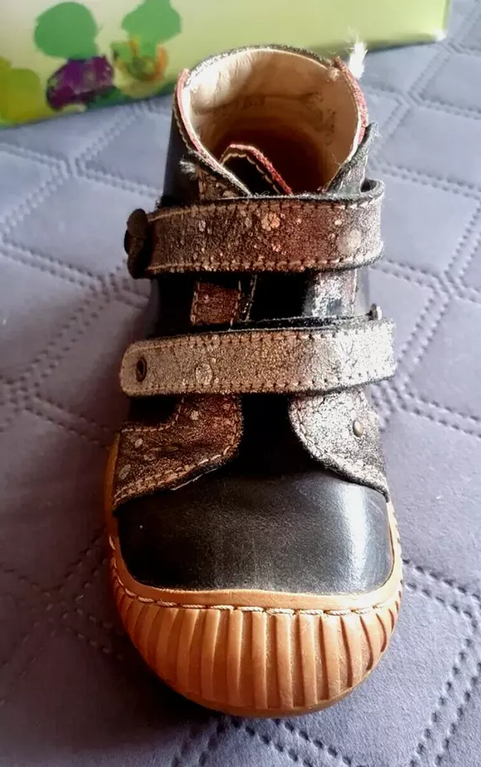 Paire de chaussures rose, prune Little Mary P: 25 - photo numéro 3