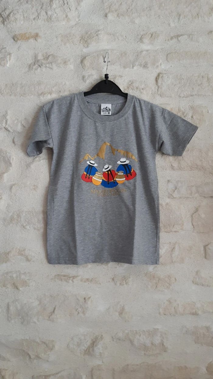 T shirt mixte gris Machu Picchu 10 ans manches courtes - photo numéro 2