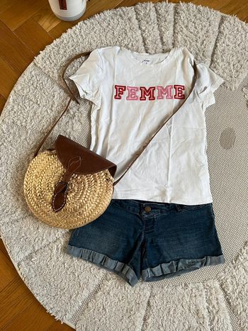 Short en jeans de grossesse