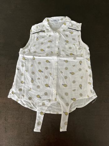 Chemise sans manche ananas la halle 12 ans