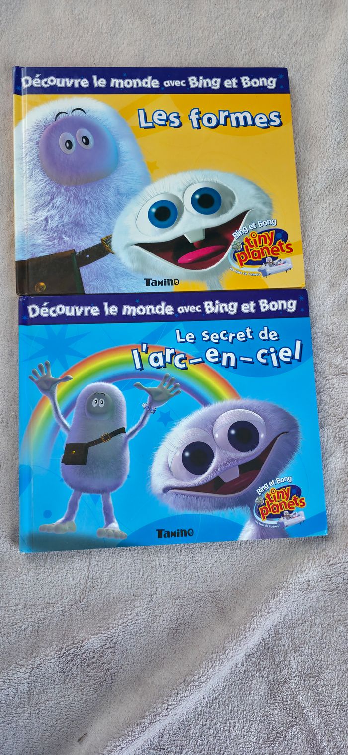 Lot de 2 livres "Découvre le monde avec Bing et Bong"