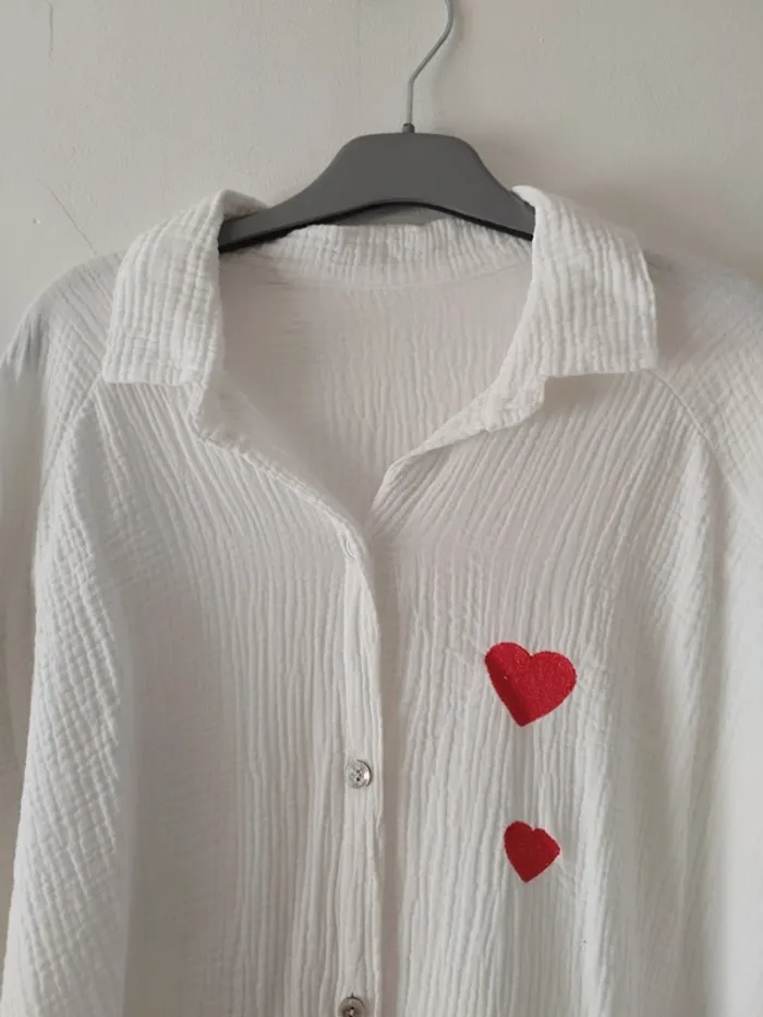 Chemise longue femme gaze de coton - photo numéro 4