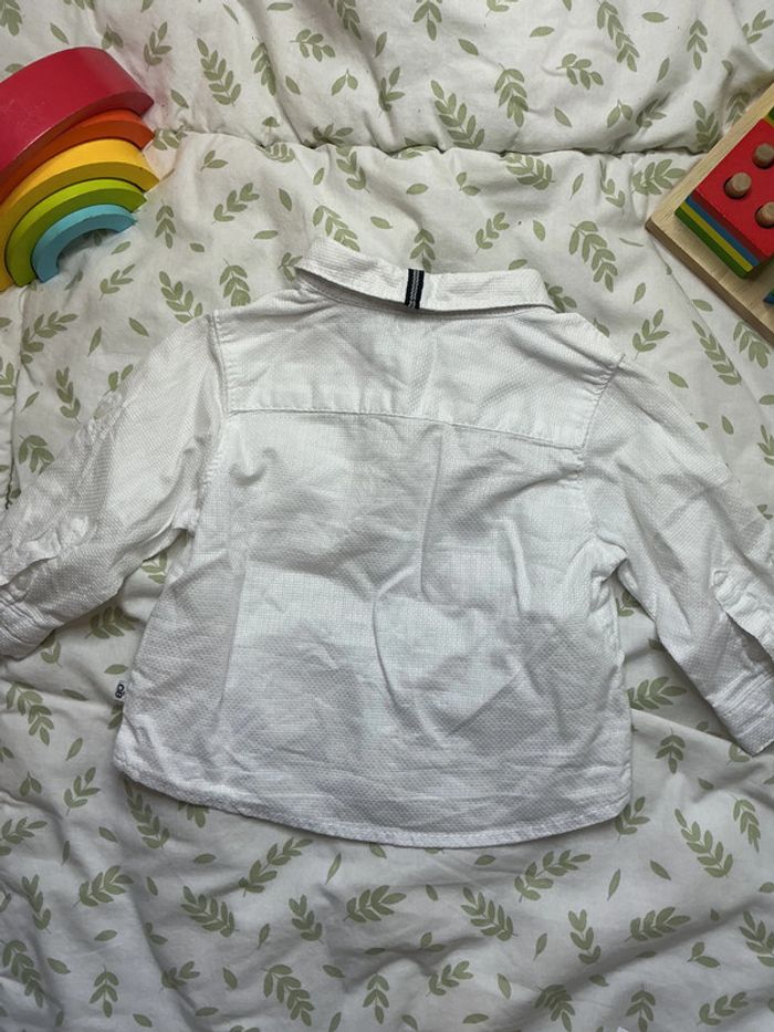 chemise manches longues blanc 6 mois obaibi - photo numéro 7