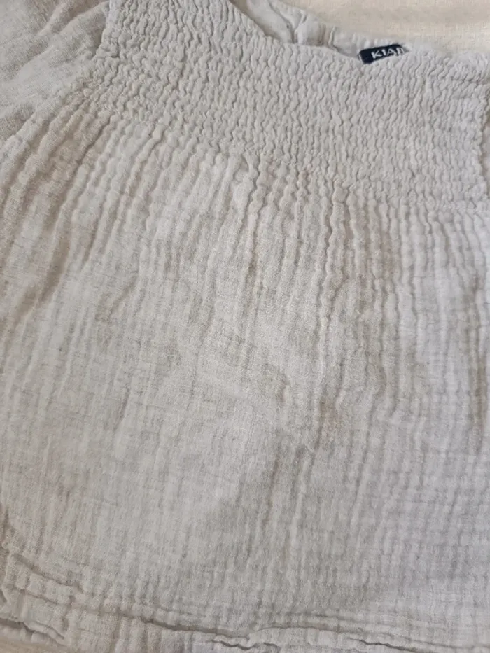 🎀 Jolie tunique grise ondulés taille 3 mois Kiabi 🎀 - photo numéro 2