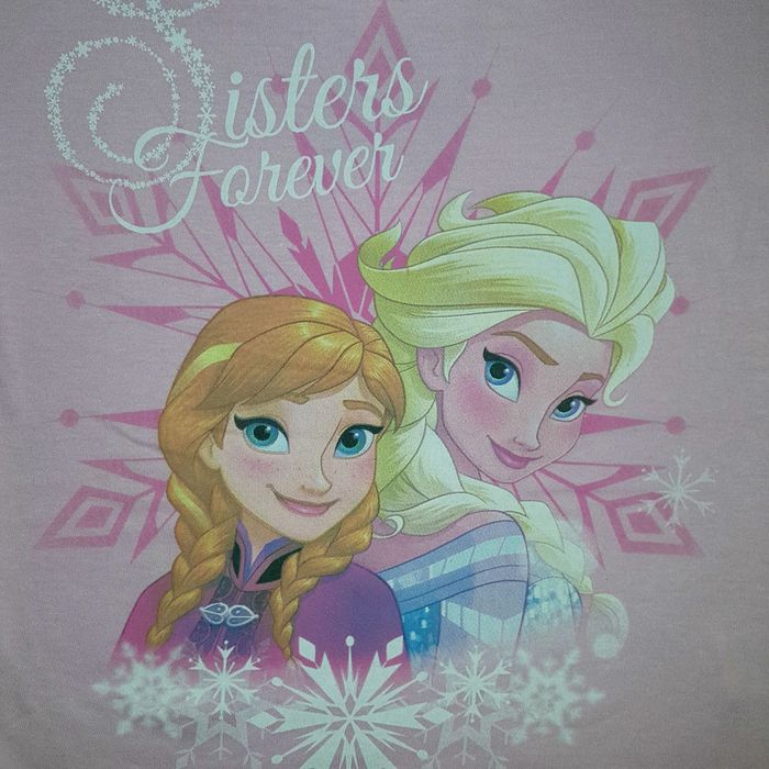 ensemble jupe t-shirt rose la reine des neiges disney - photo numéro 2