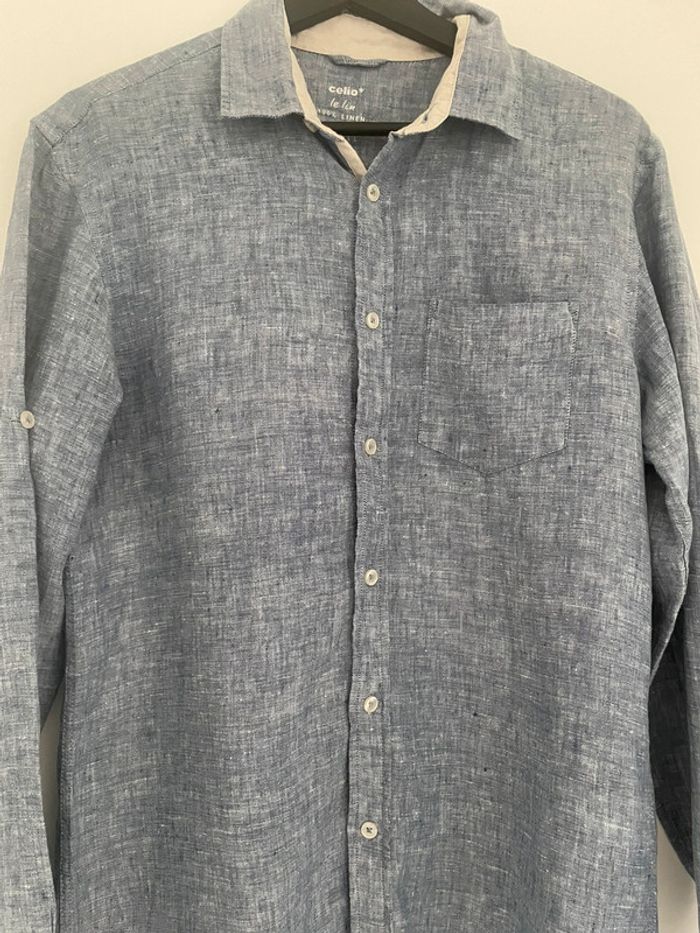Chemise Celio en Lin - photo numéro 3