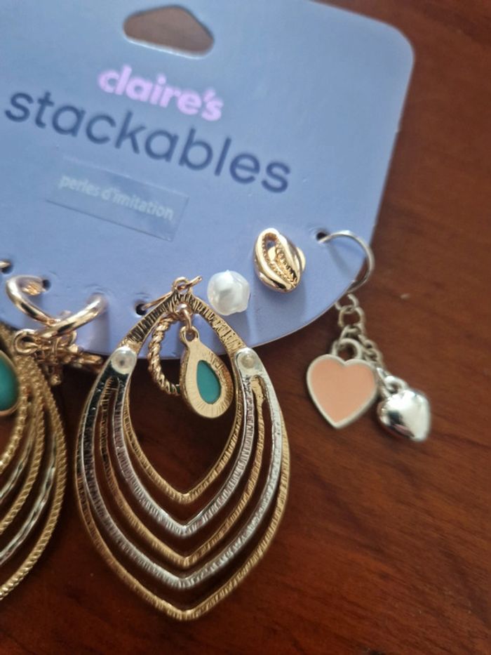 Lot de boucles d'oreilles
