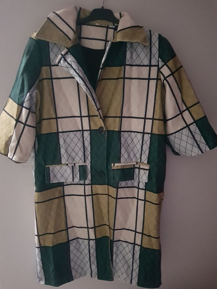 Magnifique veste /manteau style arlequin - photo numéro 2
