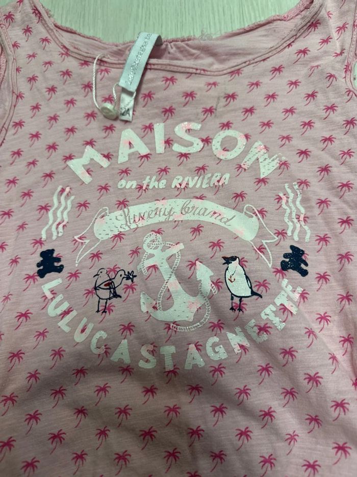 Combishort, rose, Lulu castagnette, 12 ans neuf - photo numéro 2