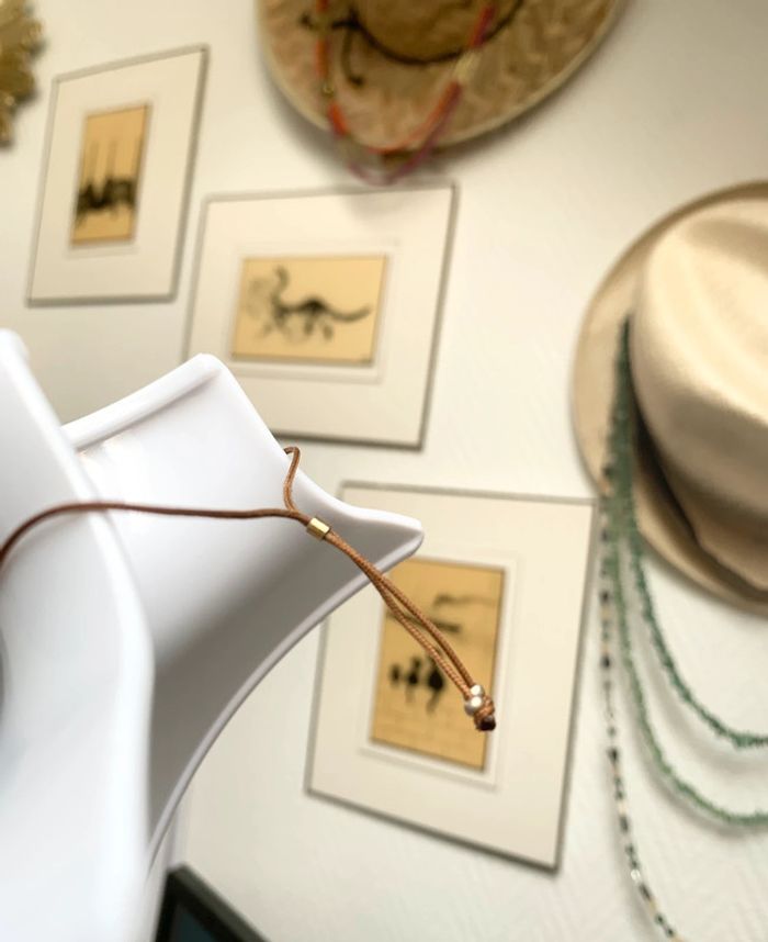 Bracelet goutte avec pierres | taille réglable - photo numéro 3