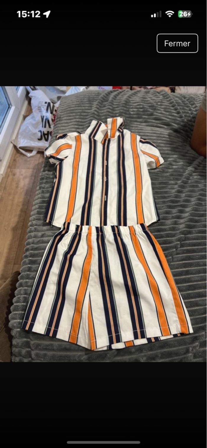 Ensemble short, plus chemise