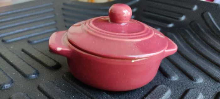 Lot de 4 petites cocotes céramique