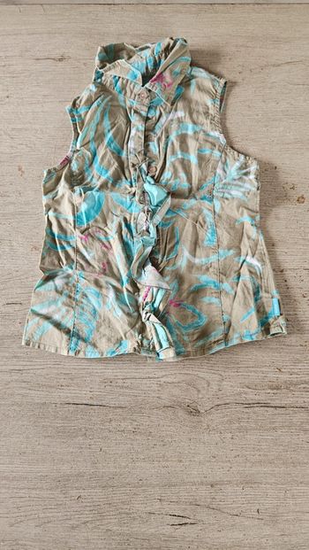 Blouse kaki avec dessin, Mexx, 7 à 8 ans, nickel