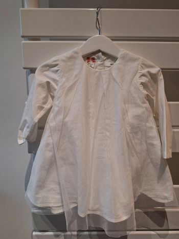 Robe blanche avec tulle blanche 12 Mois Marese
