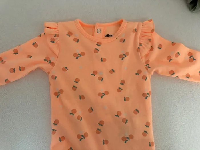 Grenouillère pyjama dors bien orange - photo numéro 2
