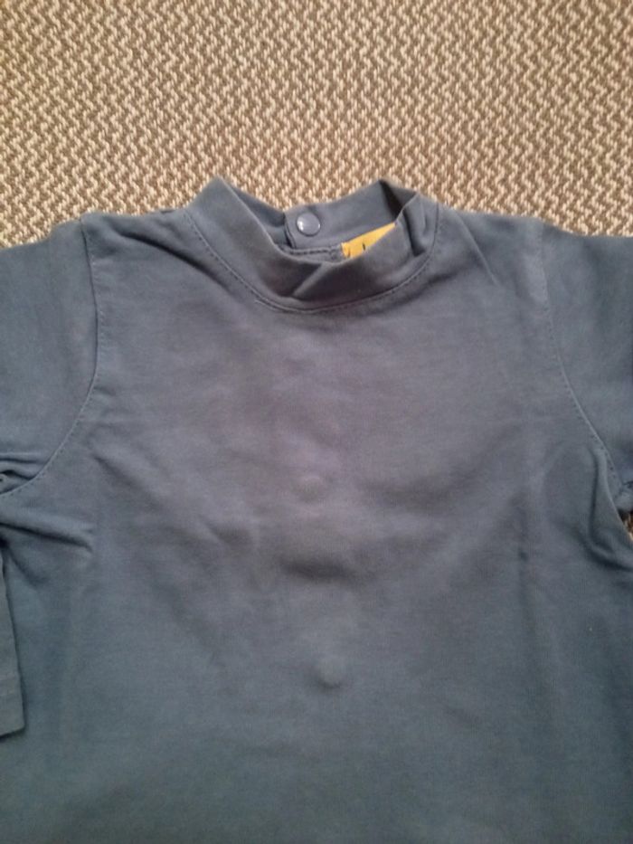 T-shirt manche longue bleu T.12 mois - Culbuto - photo numéro 5