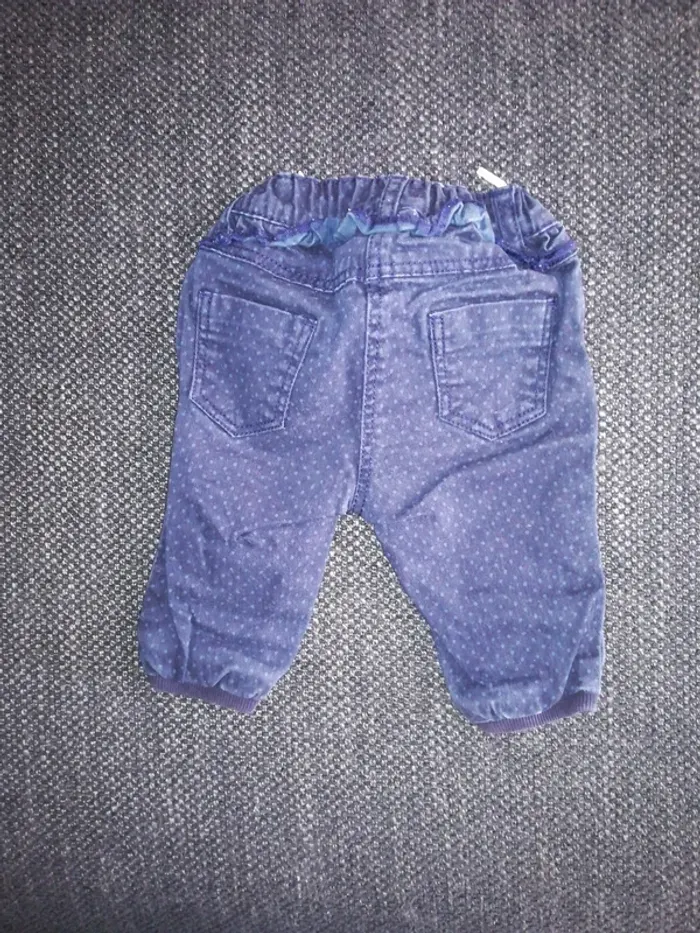 Joli ensemble été, jean et tee-shirt, bébé fille, 9mois - photo numéro 9