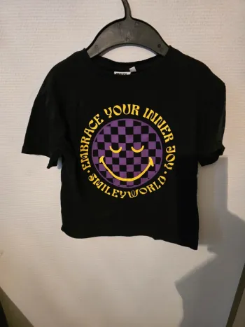 Tee-shirt Smiley damier