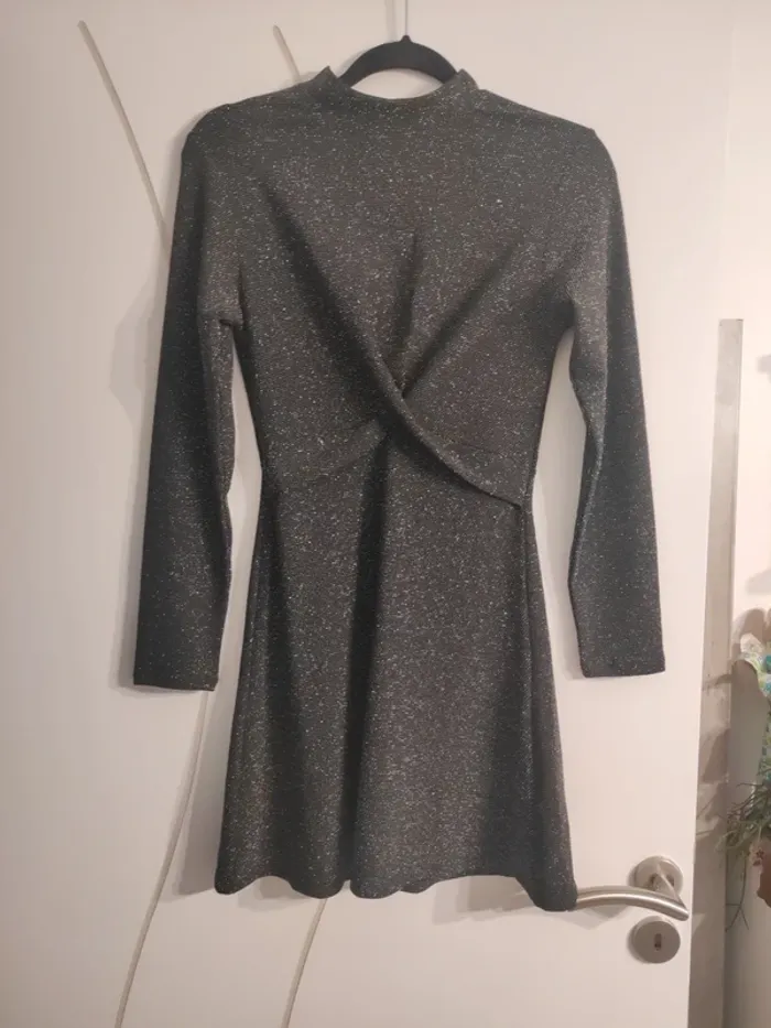 Robe noir à paillettes Kiabi XS