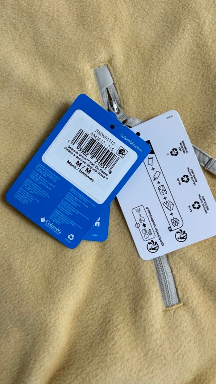 Polaire Columbia sequoia grove jaune taille M - photo numéro 5