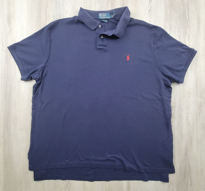 Polo Ralph Lauren Custom Fit bleu marine coton épais XL - photo numéro 3