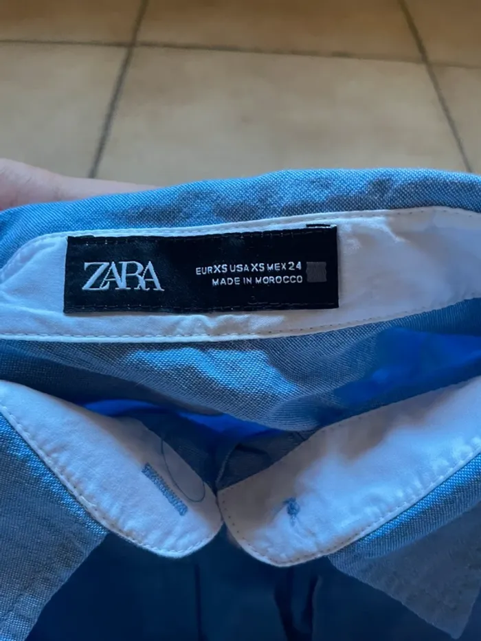 Chemise crop Zara taille XS - photo numéro 3