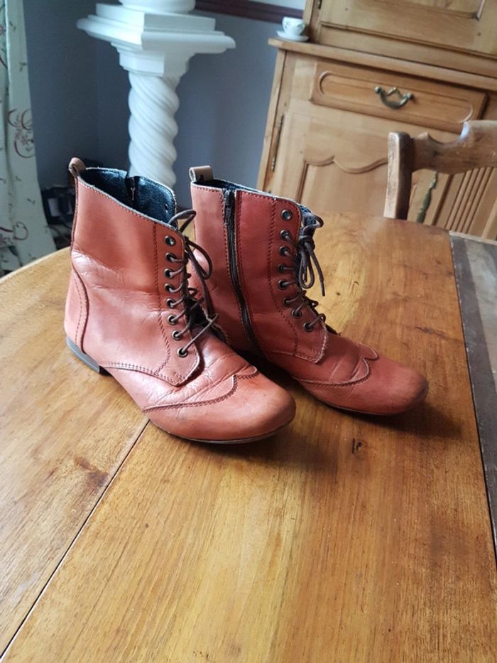 Bottines MEXX tout cuir 38 - photo numéro 6