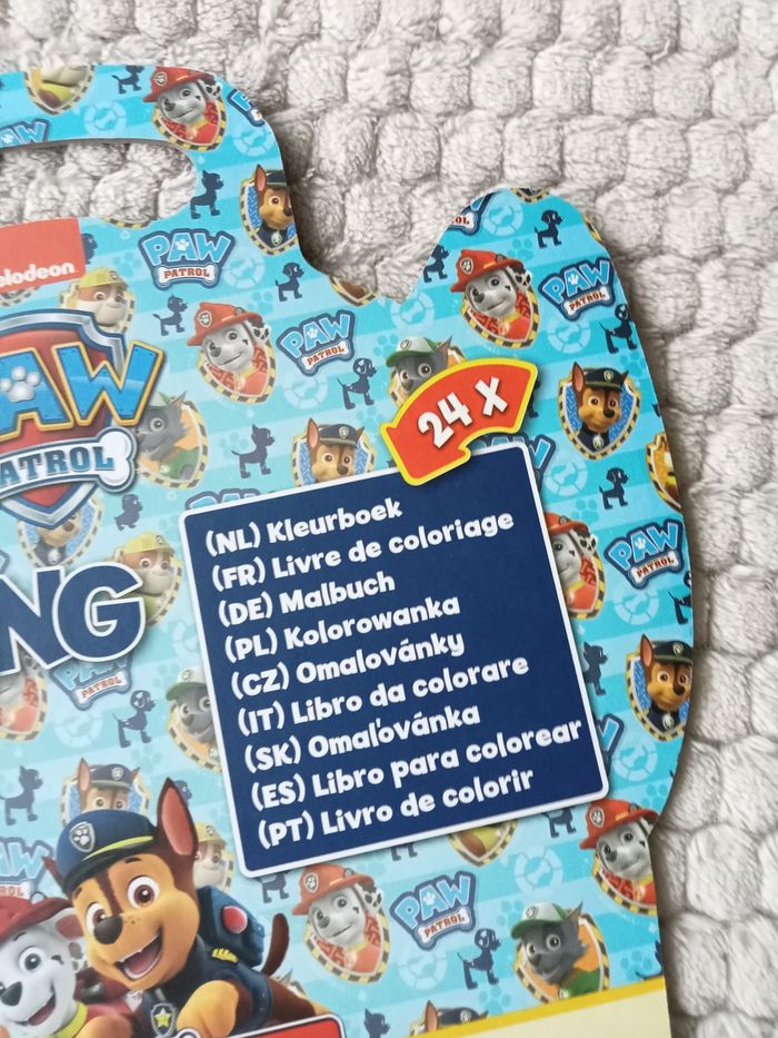 Pochette de 24 feuilles a colorier  Paw patrol - photo numéro 2