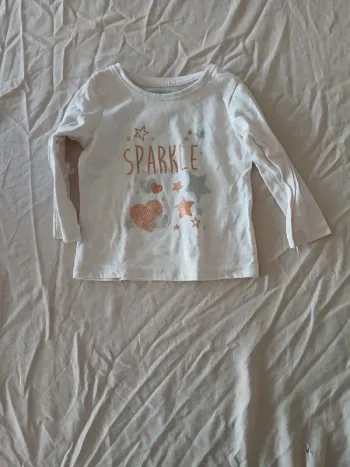 Tee-shirt manche longue 9-12 mois