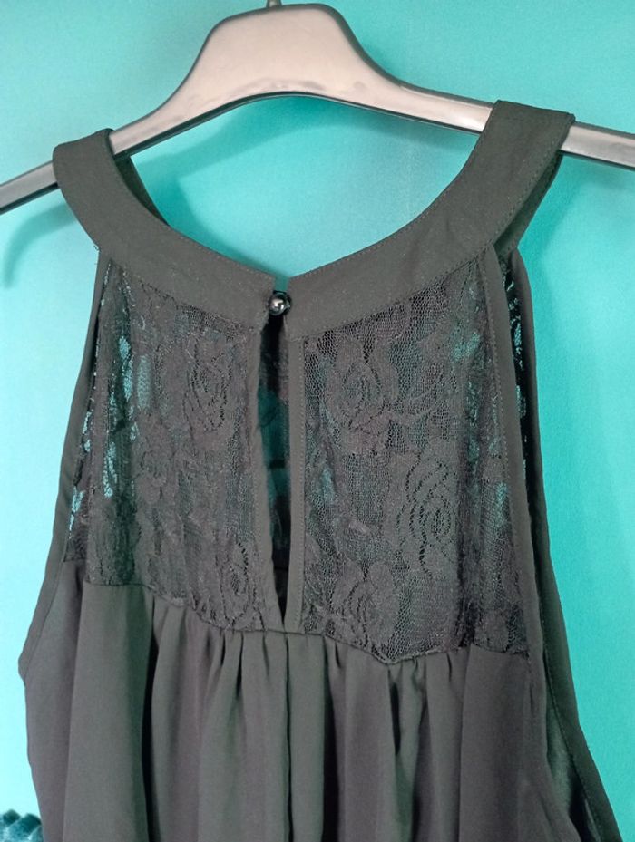 Robe voile et dentelle noire - photo numéro 3