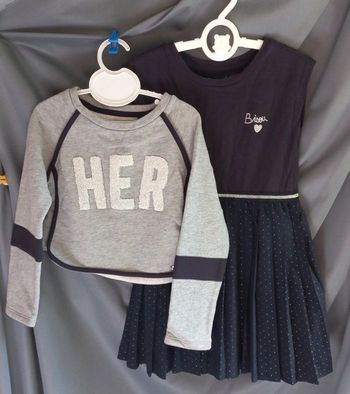 Magnifique ensemble robe et pull ikks