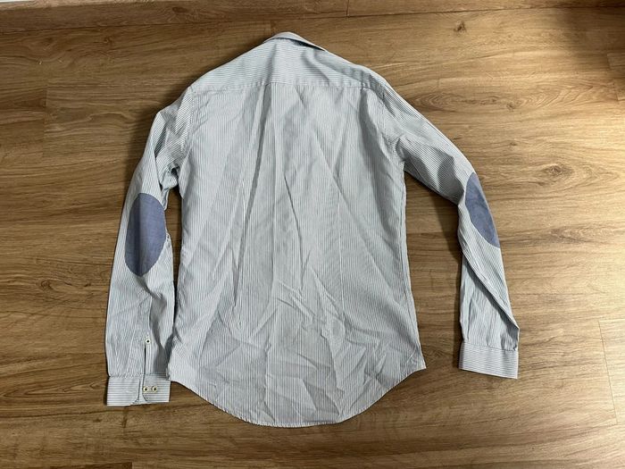 Chemise à rayures taille S homme Zara  homme couleur bleu blanc état satisfaisant - photo numéro 2