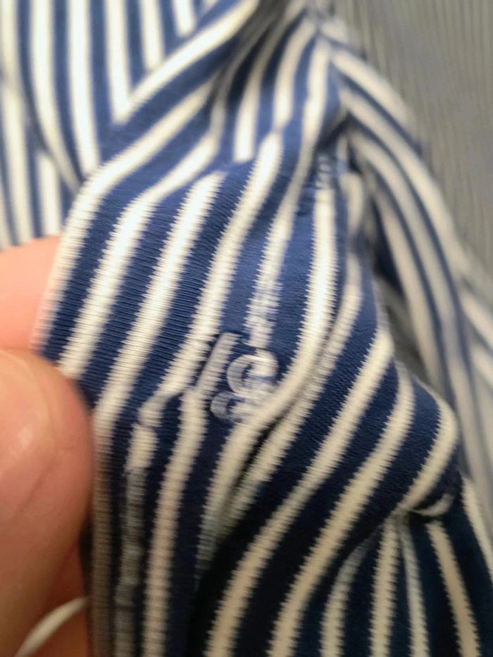 Chemise Ralph Lauren rayée bleu marine – Taille S - photo numéro 8