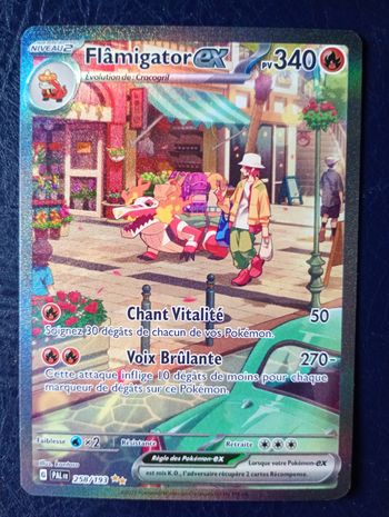 Carte Pokémon Flamigator Ex 258/193 EV02 Évolutions à Paldéa Fr